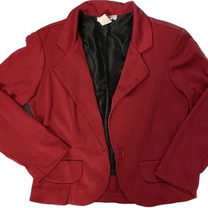 Short red blazer